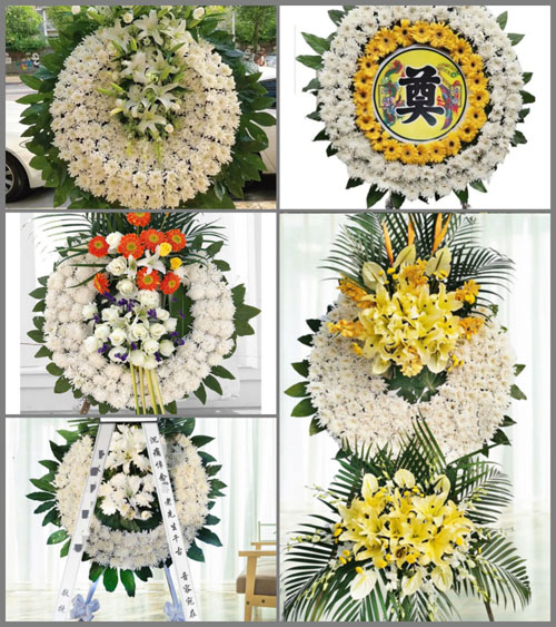 江苏泰州泰兴市滨江镇蔡桥村花圈速递